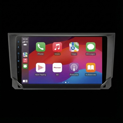 SPH-PF97BT met Seat Ibiza 2018 Montageframe Foto van SPH-PF97BT met Seat Ibiza 2018 Montageframe