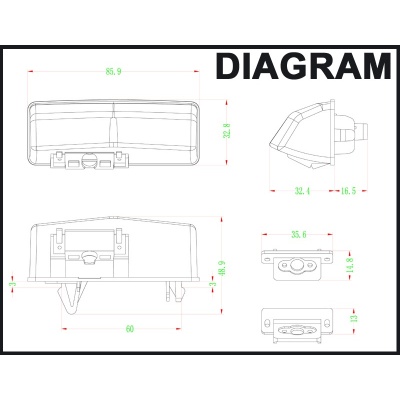 Bild von Rückfahrkamera Griffleiste passend f Lexus CT200h, Toyota Prius