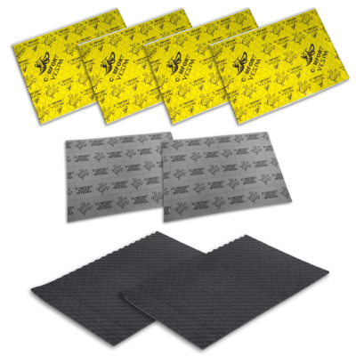 Foto van DOORKIT M | Dempingspakket voor 2 autodeuren | Ontdreunen en isoleren van 2 deuren