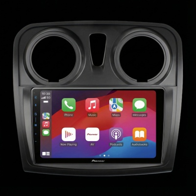 SPH-PF97BT met Dacia Sandero 2013 Montageframe Foto van SPH-PF97BT met Dacia Sandero 2013 Montageframe