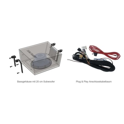 Bild von SPC‑W84AT6‑2 | Passgenauer Subwoofer & 6CH DSP-Verstärker für VW T6 / T6.1