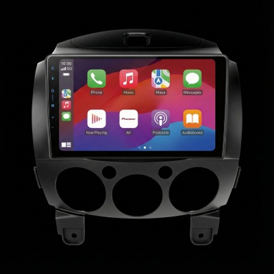 SPH-PF97BT met Mazda 2 2007 Montageframe Foto van SPH-PF97BT met Mazda 2 2007 Montageframe