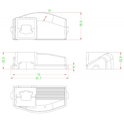 Bild von Rückfahrkamera Griffleiste passend f Mazda 2 2007-, 3 2009-2013