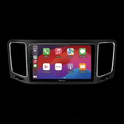 SPH-PF97BT met Volkswagen Sharan 2010 52 pins Montageframe Foto van SPH-PF97BT met Volkswagen Sharan 2010 52 pins Montageframe