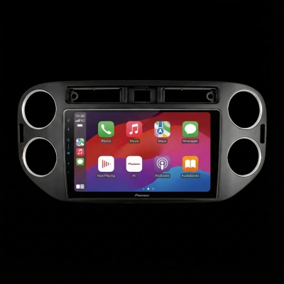 SPH-PF97BT met Volkswagen Tiguan 2008 52 pins Montageframe Foto van SPH-PF97BT met Volkswagen Tiguan 2008 52 pins Montageframe