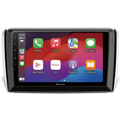 SPH-PF97BT met Peugeot 2008 2014 Montageframe Foto van SPH-PF97BT met Peugeot 2008 2014 Montageframe