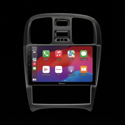 SPH-PF97BT met Hyundai Sonata 2002 Montageframe Foto van SPH-PF97BT met Hyundai Sonata 2002 Montageframe