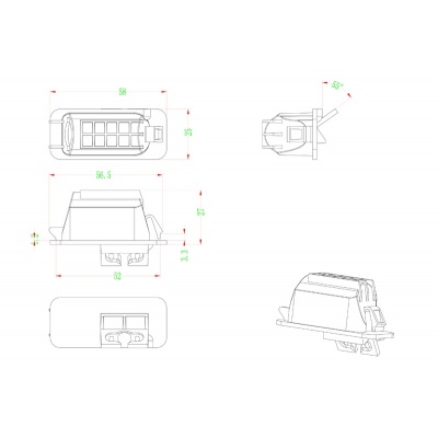 Afbeelding van Achteruitrijcamera Handgreep geschikt voor Ford Focus2,Mondeo,S-Max,Kuga