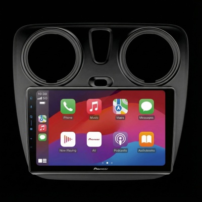 SPH-PF97BT met Dacia Lodgy 2012 Montageframe Foto van SPH-PF97BT met Dacia Lodgy 2012 Montageframe