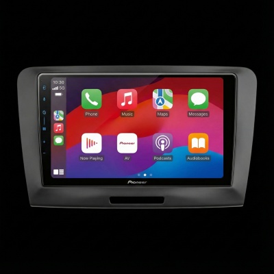 SPH-PF97BT met Škoda Superb 2008 Montageframe Foto van SPH-PF97BT met Škoda Superb 2008 Montageframe