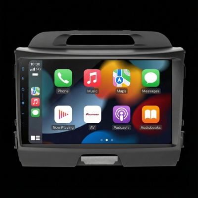 SPH-PF97BT met Kia Sportage 2010 24+18pins Montageframe Foto van SPH-PF97BT met Kia Sportage 2010 24+18pins Montageframe