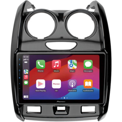 SPH-PF97BT met Dacia Duster 2013 Montageframe Foto van SPH-PF97BT met Dacia Duster 2013 Montageframe