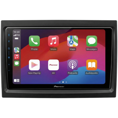 SPH-PF97BT met Renault Megane II 2002 Tuner Montageframe Foto van SPH-PF97BT met Renault Megane II 2002 Tuner Montageframe