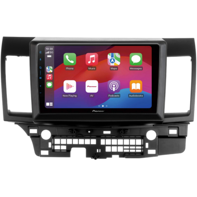 SPH-PF97BT met Mitsubishi Lancer 2008 Montageframe Foto van SPH-PF97BT met Mitsubishi Lancer 2008 Montageframe