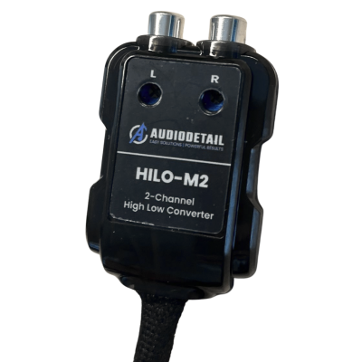 Afbeelding van HILO-M2 | 2-Kanaals High-Low Converter | Auto Remote | RCA Uitgang | OEM Compatibel
