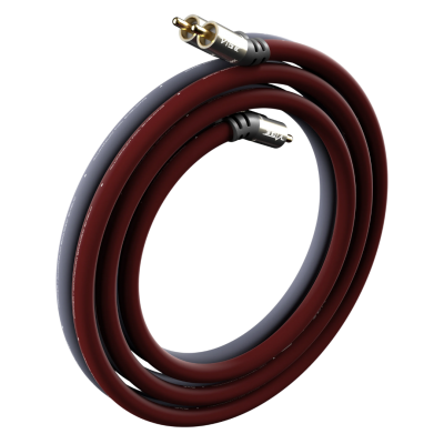 Foto van CVENRCA3M-V5 | 3 Meter RCA Kabel | OFC | Triple Shielding | Haakse Connectoren