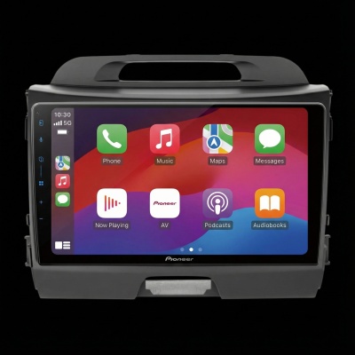 SPH-PF97BT met Kia Sportage 2010 ISO Mini ISO Montageframe Foto van SPH-PF97BT met Kia Sportage 2010 ISO Mini ISO Montageframe