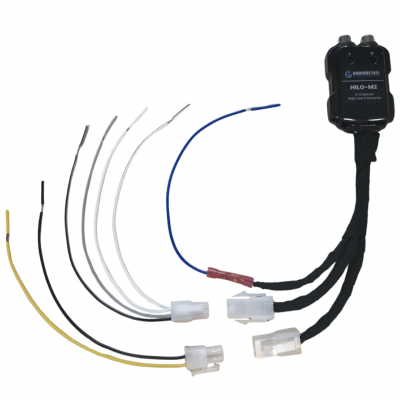 Afbeelding van HILO-M2 | Convertisseur High-Low 2 canaux | Déclenchement automatique | Sortie RCA | Compatible OEM