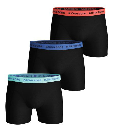 Bjorn Borg 3-Pack katoenen boxershorts in een mooie elastische katoenen  kwaliteit.