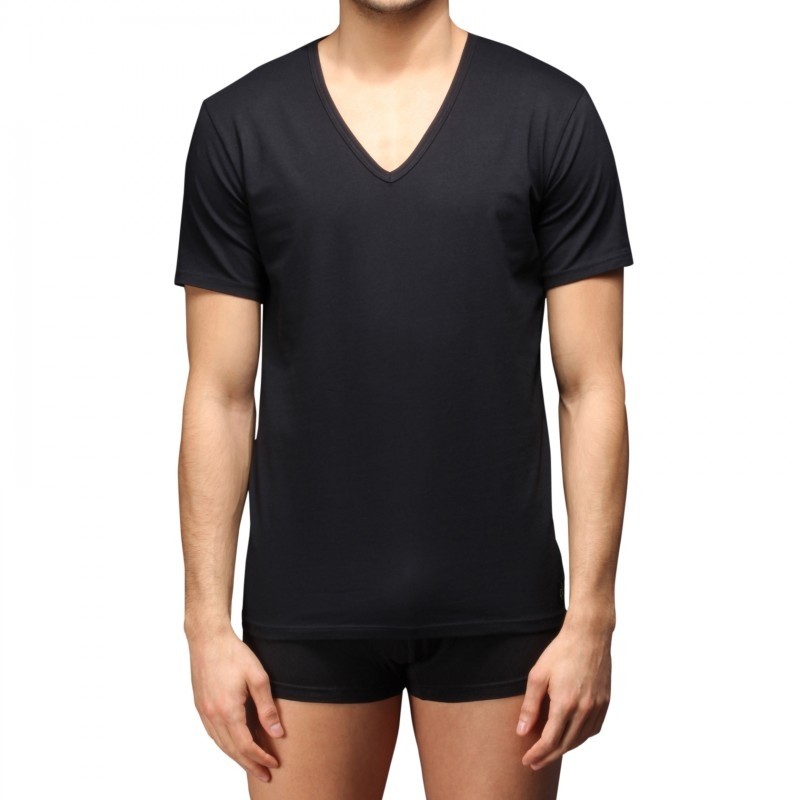 Calvin Klein T-Shirt V-Hals 2-Pack Zwart