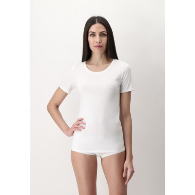 Foto van Oroblu dames T-Shirt korte mouw Perfect Line Cotton serie VOBT01675 Wit