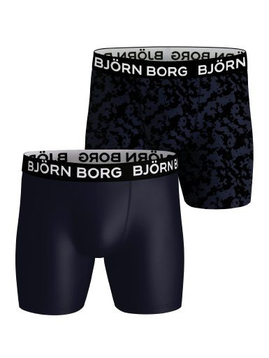 Bjorn Borg 2-pack Microfiber heren boxer short met lange pijp