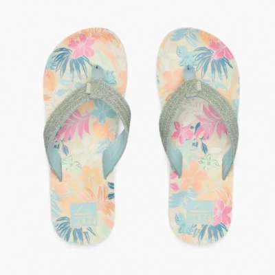 Reef Ahi Kinder Slippers Tropical/Floral