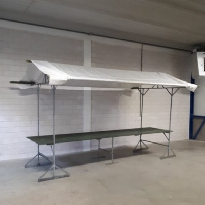 Marktkraam 400 * 120 wit dakje Marktkraam 400 * 120 wit dakje