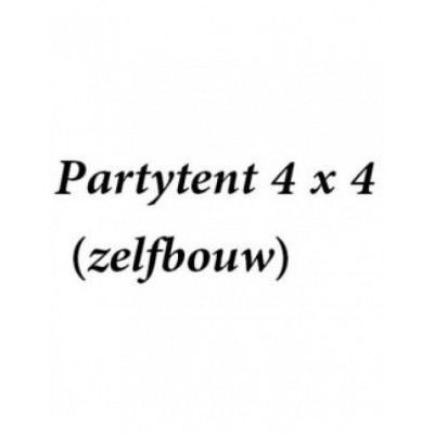 Partytent 4 x 4 meter (zelfbouw) Partytent 4 x 4 meter (zelfbouw)