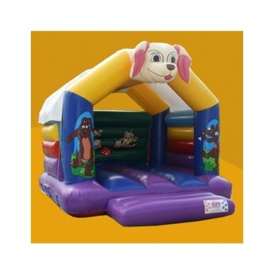 Luchtkussen / springkussen hond 4 x 4 x 3,5 meter Luchtkussen / springkussen hond 4 x 4 x 3,5 meter