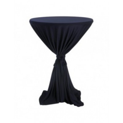 hoes voor praat/statafels blauw met strik hoes voor praat/statafels blauw met strik
