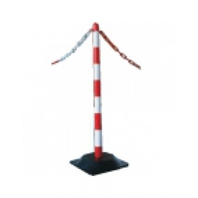 Ketting voor afzetpaaltjes rood/wit per meter Ketting voor afzetpaaltjes rood/wit per meter