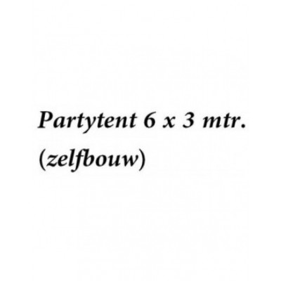 Partytent 6 x 3 meter (zelfbouw) Partytent 6 x 3 meter (zelfbouw)