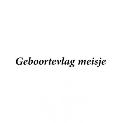 Geboortevlag meisje Geboortevlag meisje