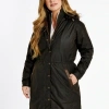 Afbeelding van Dubarry Redington Dames Lange Waxjas - Verdigris 