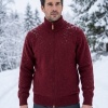 Afbeelding van William Lockie Plain Vest Red Velvet