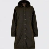 Afbeelding van Dubarry Redington Dames Lange Waxjas - Verdigris 