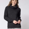 Afbeelding van Noble Wilde Polo Neck Sweater Charcoal