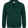Afbeelding van William Lockie Windsor Vest – 100% Lamswol met Sjaalkraag Groen