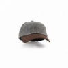 Afbeelding van Walker and Hawkes Brungton Harris Tweed Baseball Cap met Suède Leren Klep