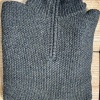 Afbeelding van Fisherman out of Ireland Seed Stitch Trui met Rits Dark Olive