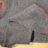 Afbeelding van Fisherman out of Ireland Crew Neck met Seed Stitch Dark Umber