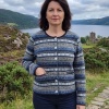 Afbeelding van Emerald Grano Vest - Authentiek Fair Isle Wollen Vest voor Dames Lichtblauw