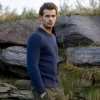 Afbeelding van Fisherman out of Ireland Crew Neck met Seed Stitch Indigo