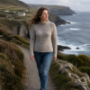 Afbeelding van Fisherman out of Ireland Roll Neck Damestrui Porridge 