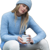 Afbeelding van Fisherman out of Ireland Mock Neck Trui Forget Me Not