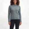 Afbeelding van Fisherman out of Ireland Roll Neck Damestrui Seafoam