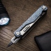 Afbeelding van Black Eagle Teton Multiknife – Premium Titanium 11-in-1 Multitool Sky Blue
