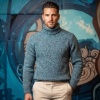 Afbeelding van Fisherman out of Ireland Coltrui Gemeleerd Turquoise