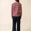 Afbeelding van Saint James Merivelours Tri – Veloursjersey Top met Textuur